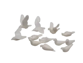 1:76 Scale Doves, Pigeons & Seagulls (Pack of 12)