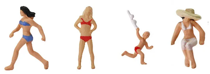 076-510 1:76 Scale Premium Bathing Figures (8 Pack) - Image 2