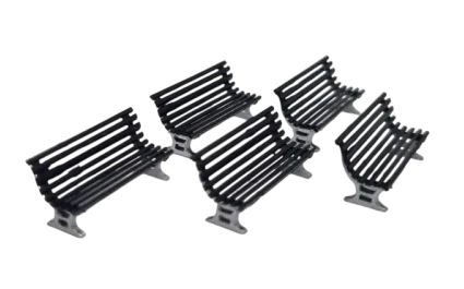 1:76 Scale Station Benches (Pack of 5)
