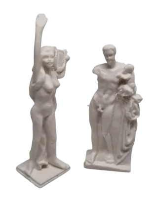 1:76 Scale Man & Woman Garden Statues (Pack of 2)
