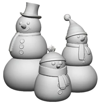 0218-148 N Gauge Christmas Snowmen