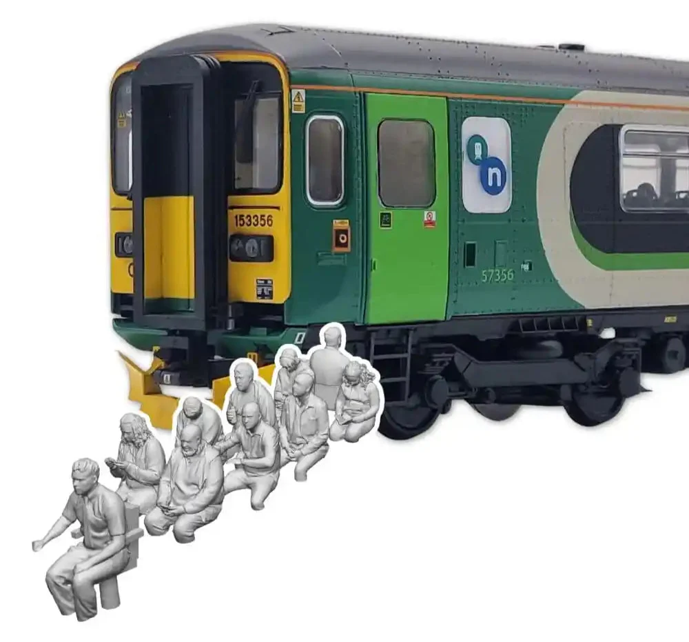 N Gauge Loco Specific Figures - Class 153 Passenger Pack