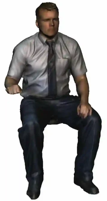 N Gauge - Railway & Lineside - 1998-Present Day - Seated Driver in shirt & tie - Image 2