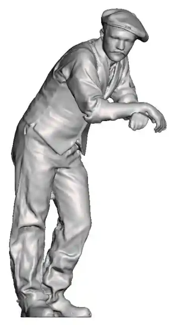 O Gauge - Railway & Lineside - 1870-1947 - Fireman Leaning looking left