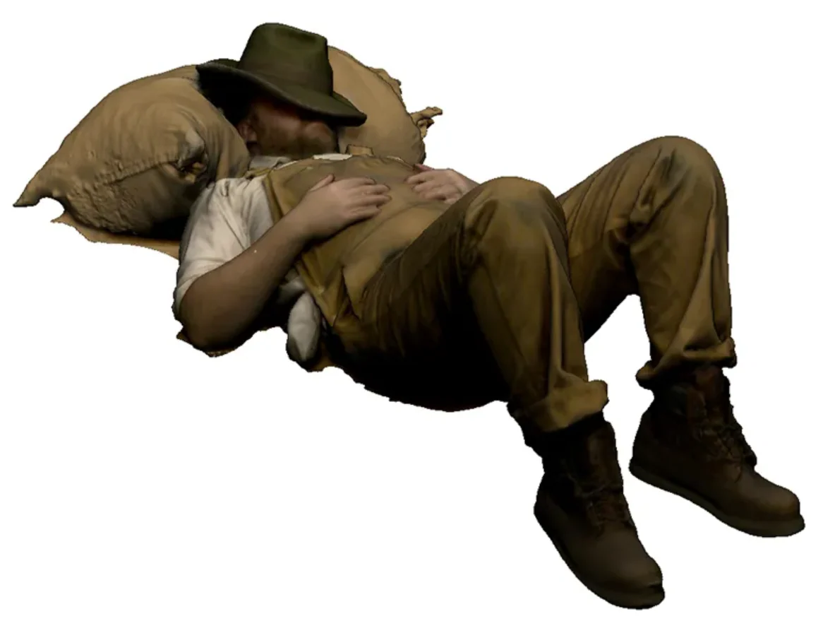 OO Gauge - Trade & Services - Mill worker sleeping - Image 2