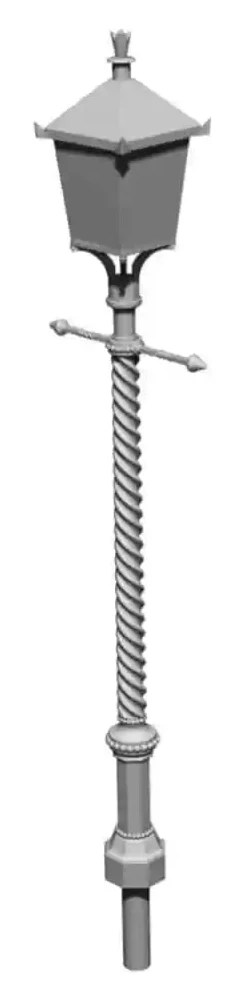 2601-043 O Gauge LSWR Barley Twist Lamps (x5)