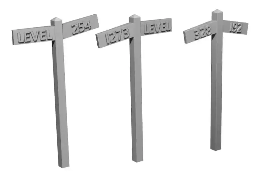 2626-076 OO Gauge SR Gradient Posts (x6)
