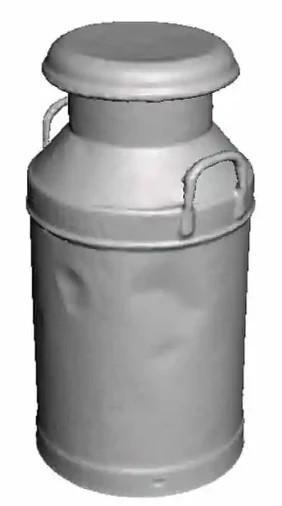 N Gauge Work and Industry Platform Accessories - 10 gal Milk Churns - Pack of 8