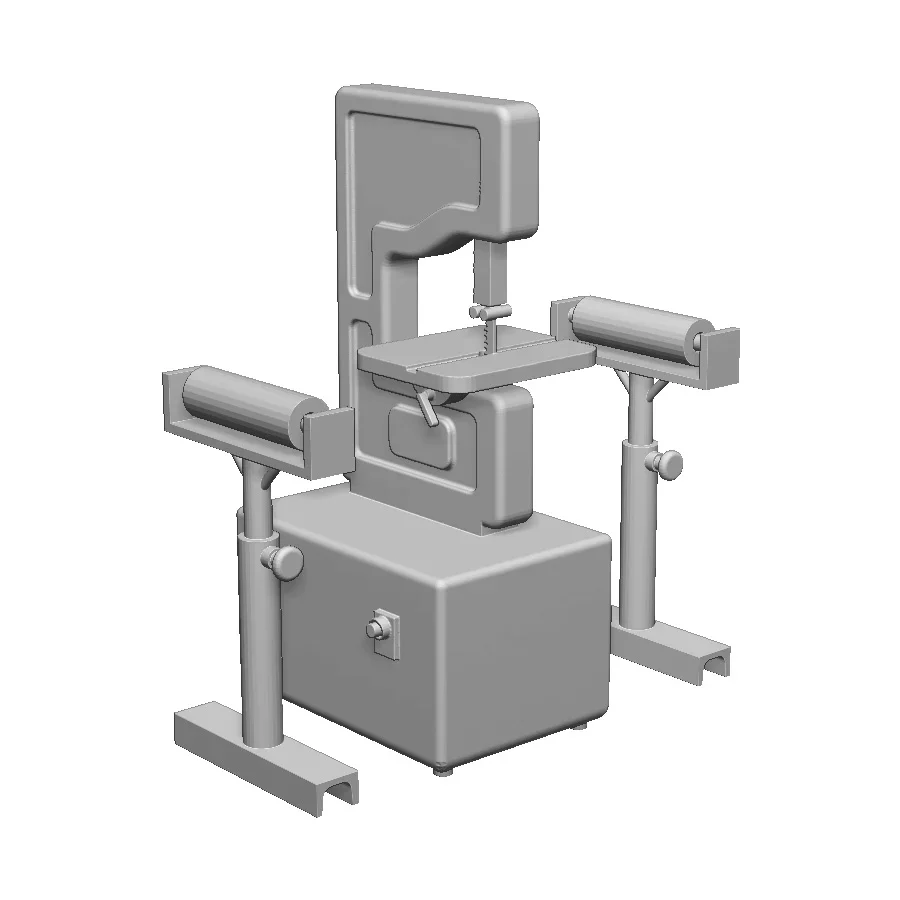 27100-148 N Gauge Workshop Details - Bandsaw and Roller Stands
