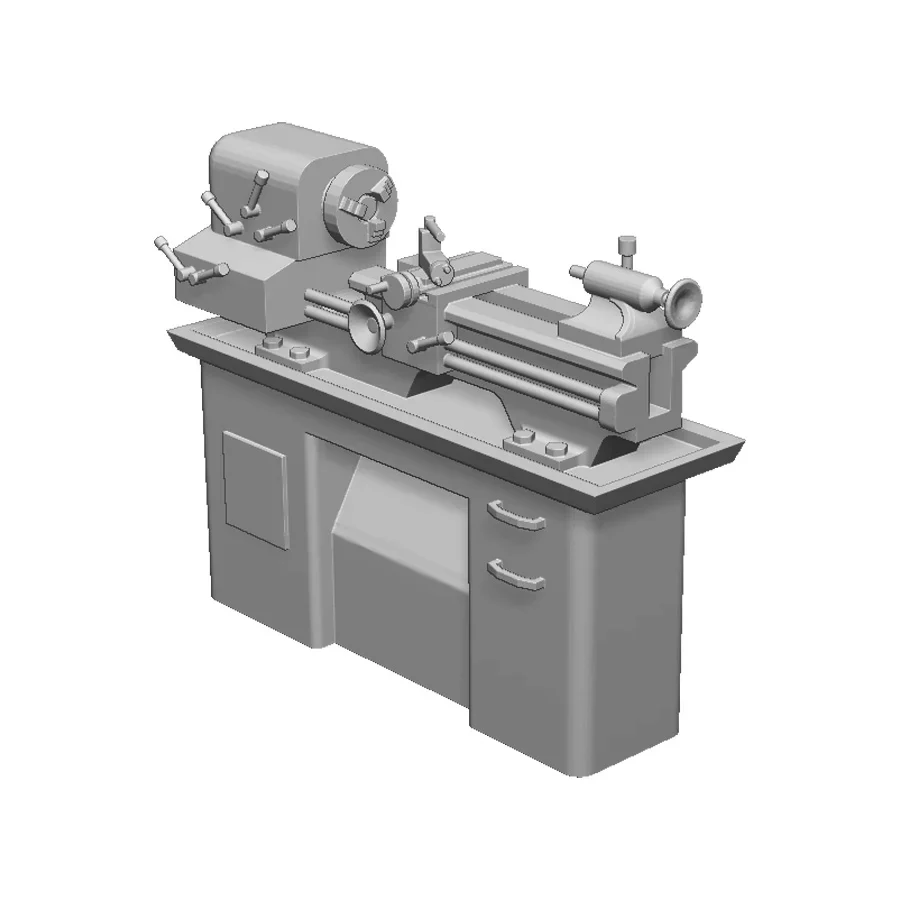 27105-076 OO Gauge Workshop Details - Lathe
