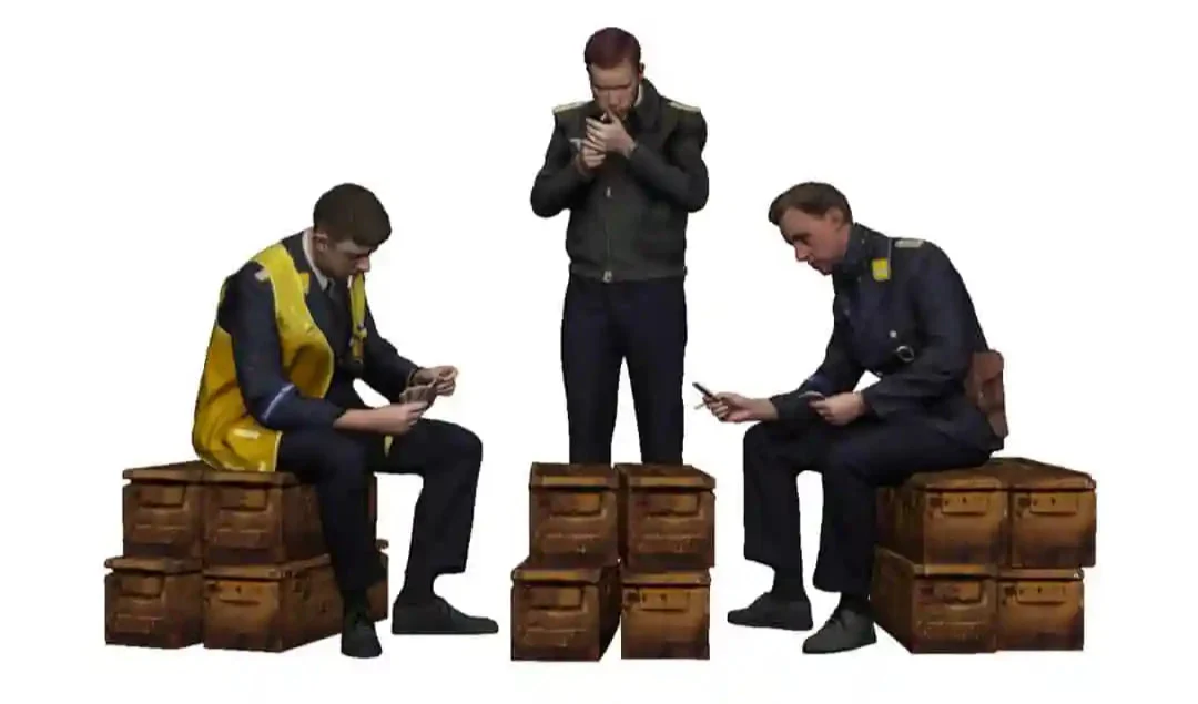 1:48 Scale - World War Two - Luftwaffe Pilots playing cards