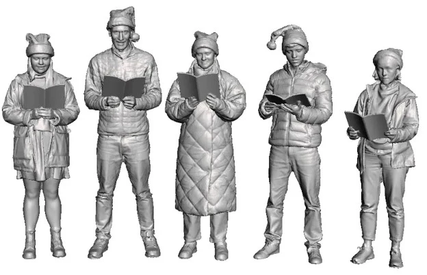 9012-076 OO Gauge - Christmas Carol Singers