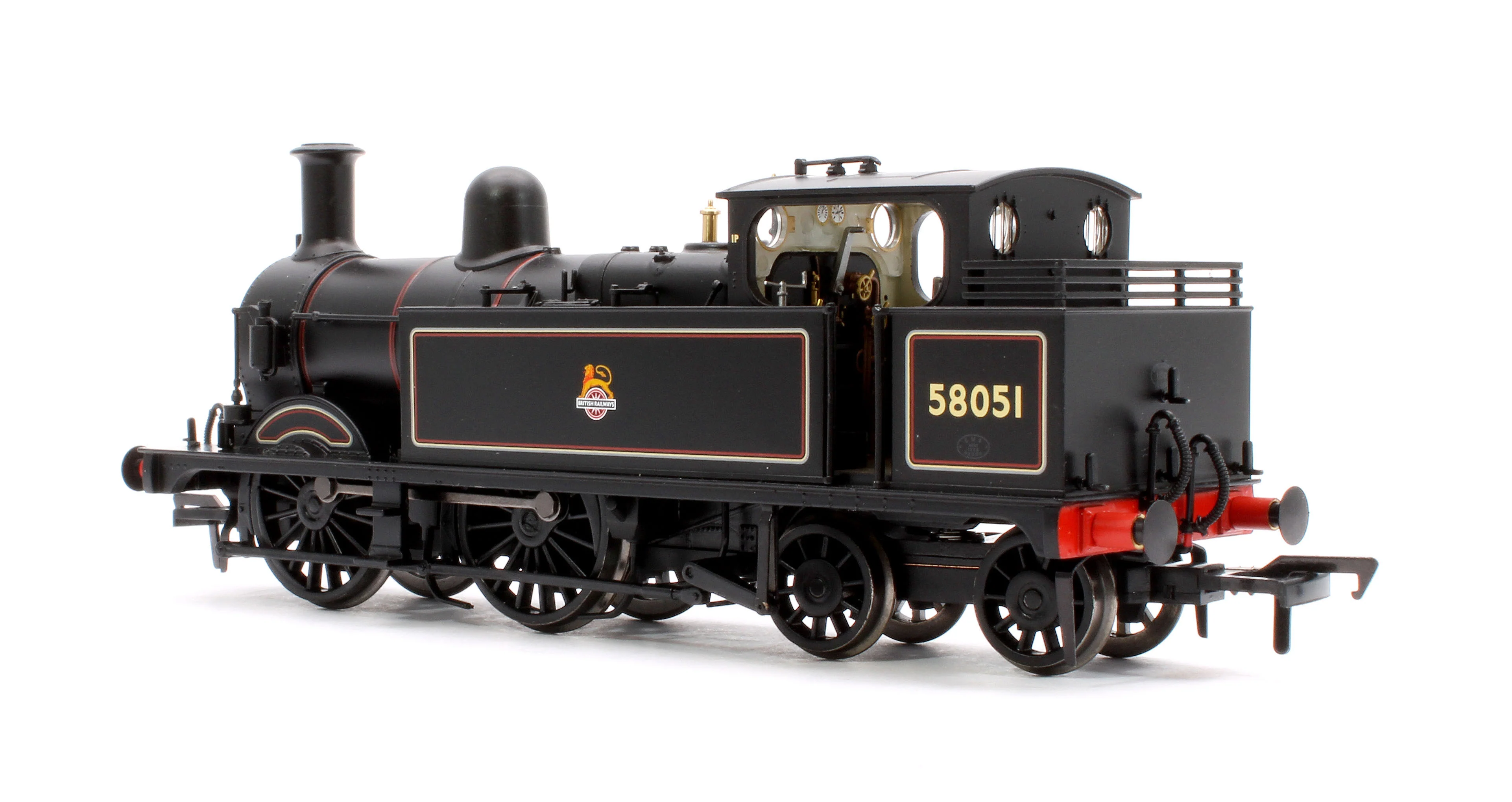 31-742ASF MR 1532 (1P) Tank 58051 BR Lined Black (Early Emblem) Steam Locomotive - DCC Sound - Image 2
