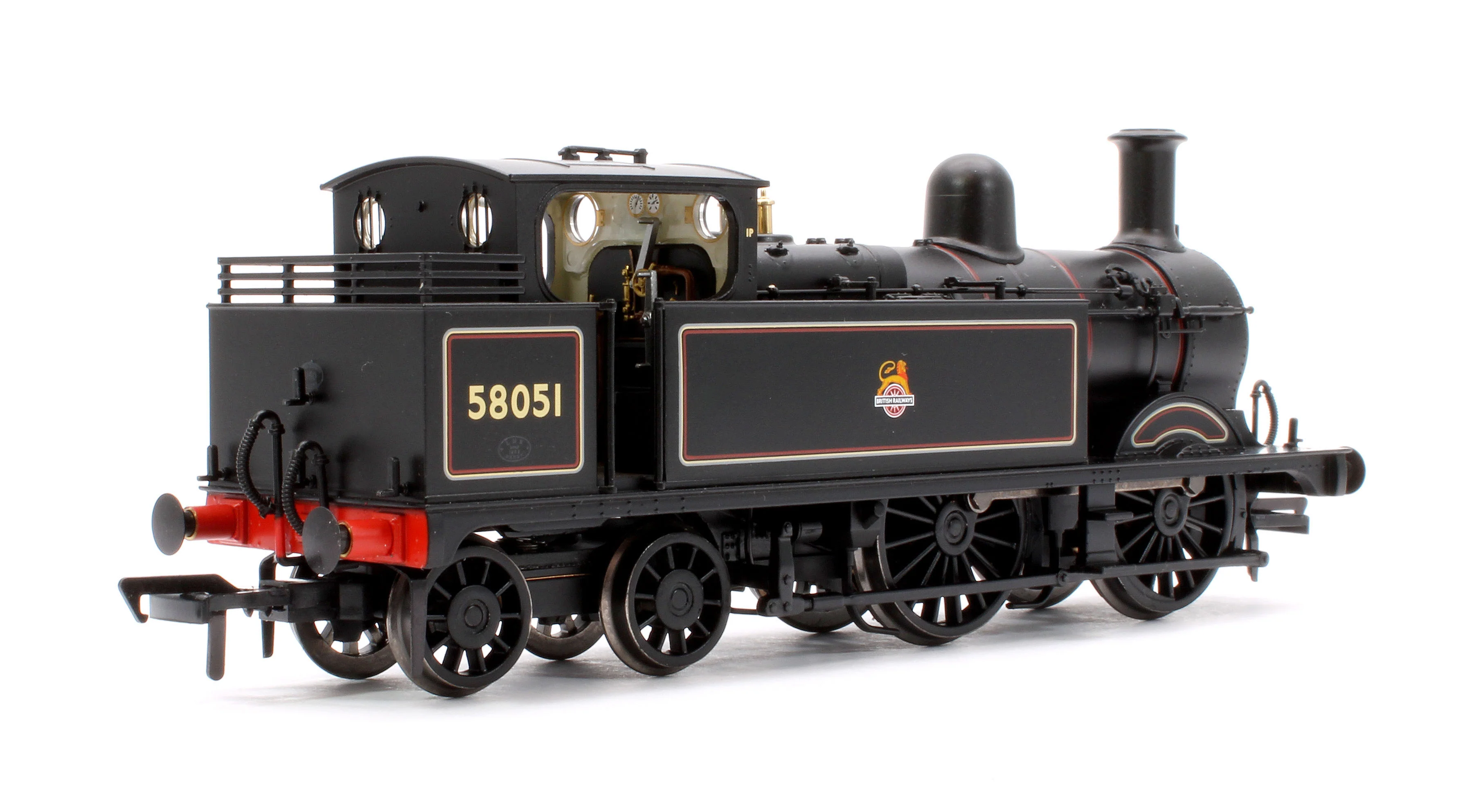31-742ASF MR 1532 (1P) Tank 58051 BR Lined Black (Early Emblem) Steam Locomotive - DCC Sound - Image 3