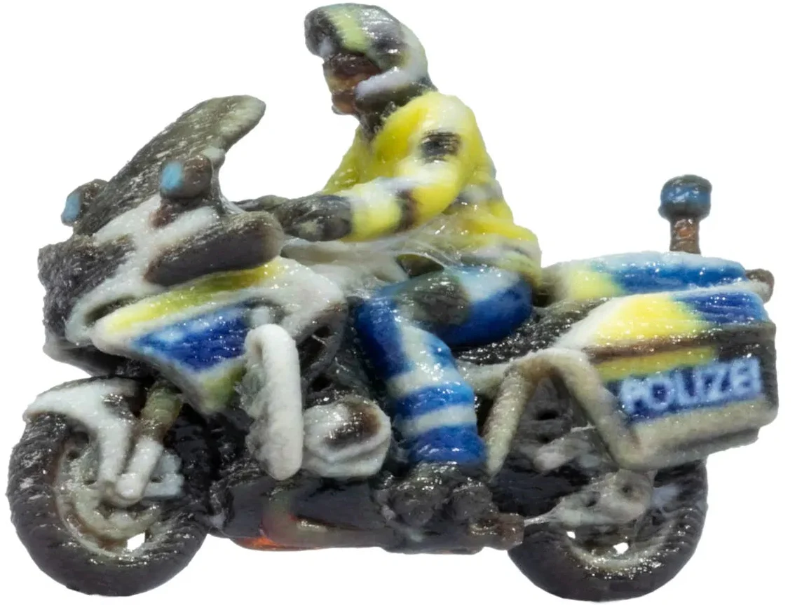 German Police Motorbike 3D Master Figure