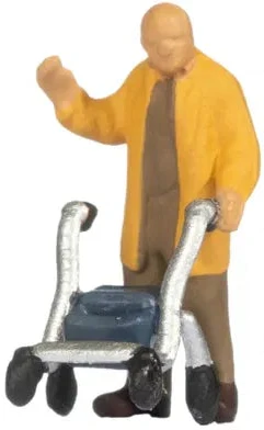 Senior Citizens w/Walking Frames (5) Figure Set - Image 6