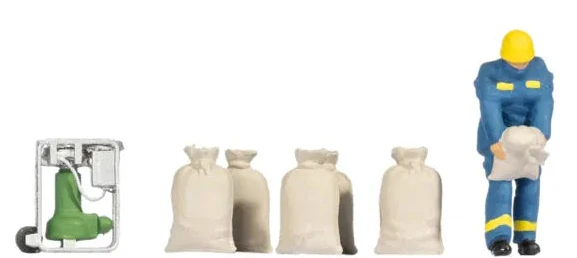 THW Flood Relief Operation Themed Figure Set - Image 3