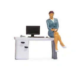 In the Office (Woman) Tiny Scenes Set