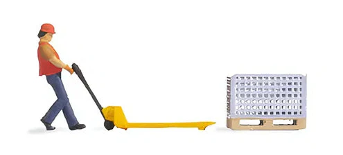 Warehouse Worker (Pallet Truck) Tiny Scenes Set