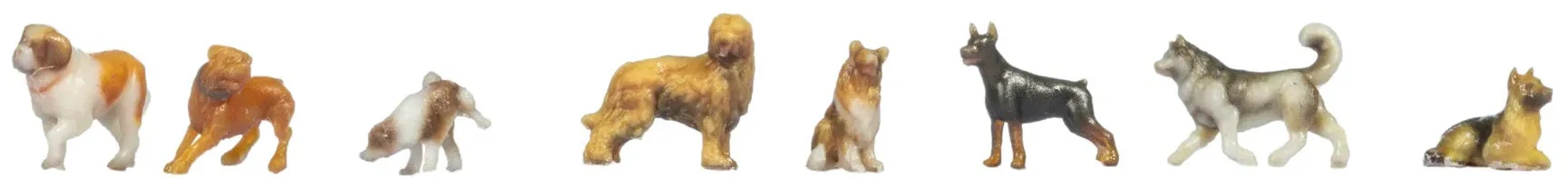 Dogs (8) 3D Master Figure Set