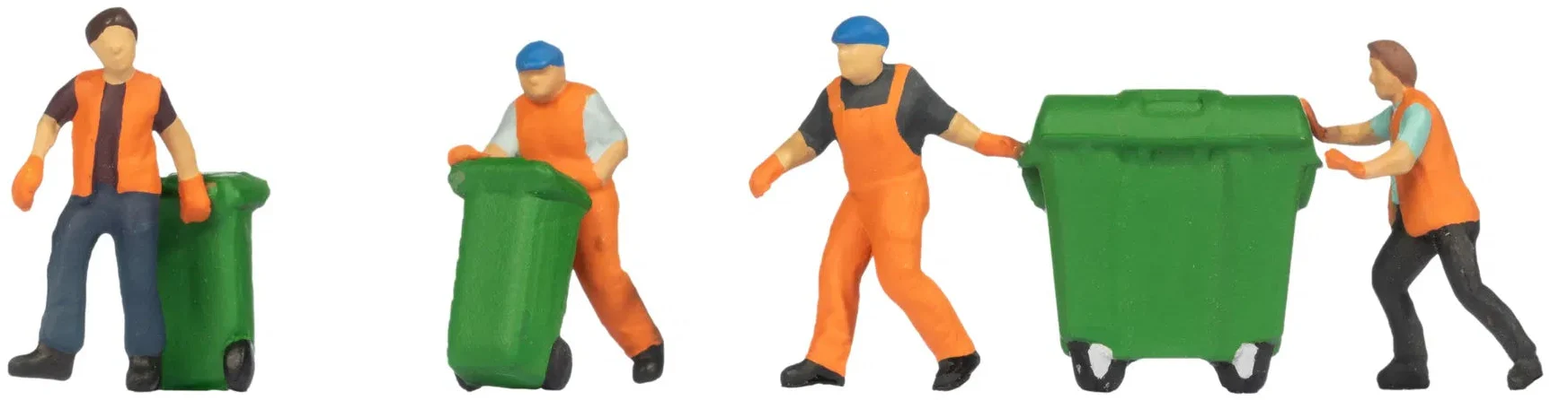 Refuse Collection (4) Figure Set - HO/OO Scale