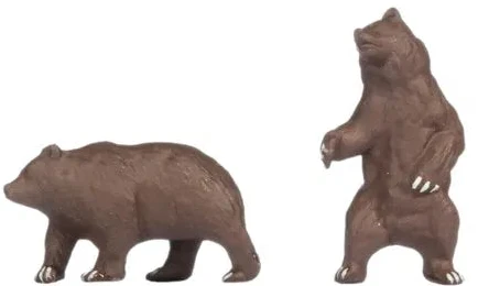 Bears (2) Wolves (4) & Stag (1) Figure Set - HO/OO Scale - Image 3