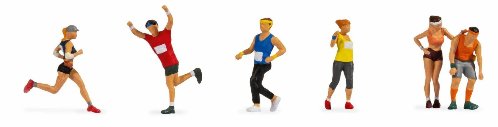 N15890 Marathon Runners Figure Set of 6