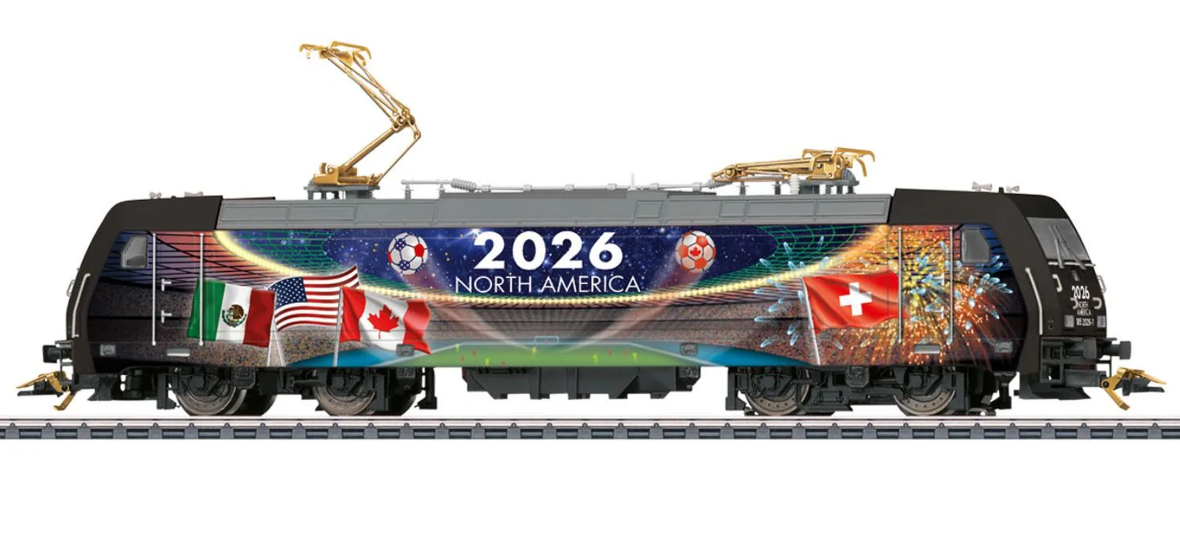 MN36026 World Cup 2026 North America BR185.2 Electric Locomotive - AC-Sound - Image 2