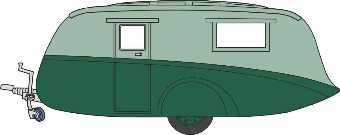Caravan Two Tone Green