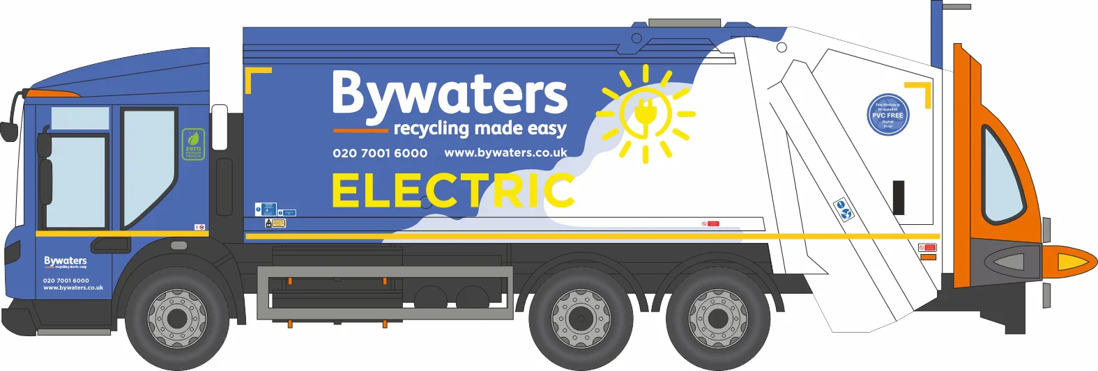76DE004 Dennis Eagle Refuse Truck Bywaters