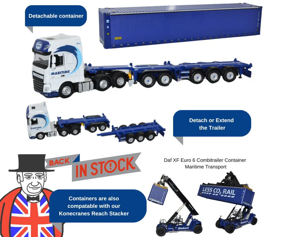 76DXF001 DAF XF Euro 6 CombiTrailer/Container Maritime Transport - Image 2