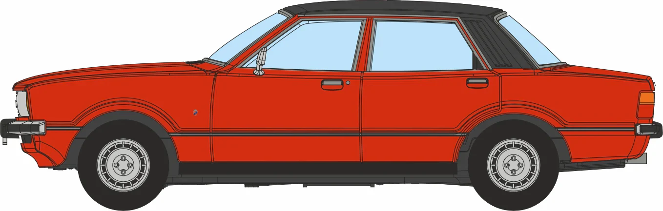 76FC4001 Ford Cortina Mk4 Venetian Red