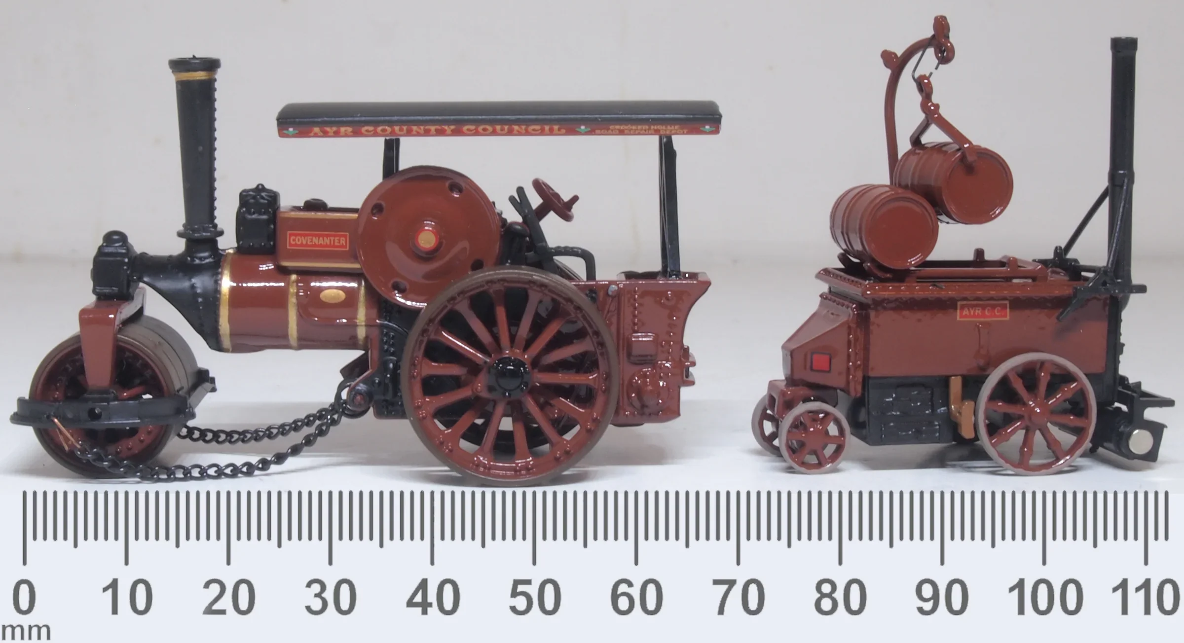 76FSR007 Fowler Steam Roller & Coleman Flapper Covenanter/Ayr County Council - Image 6