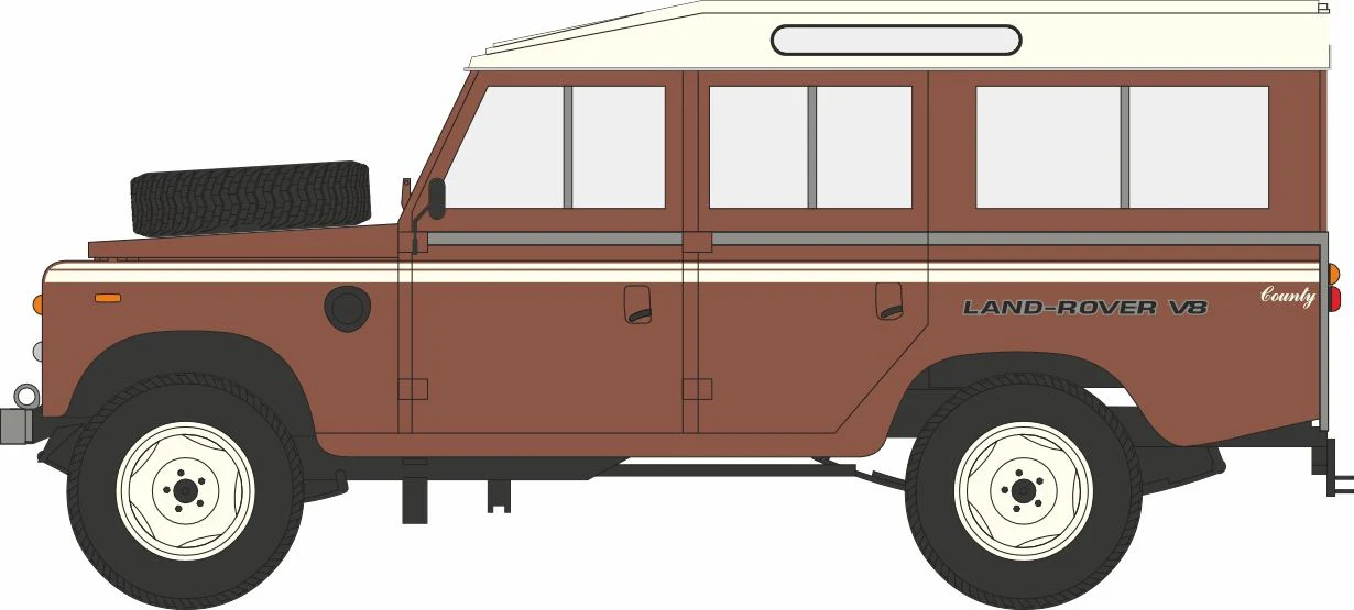 Land Rover Stage One V8 Russet Brown County