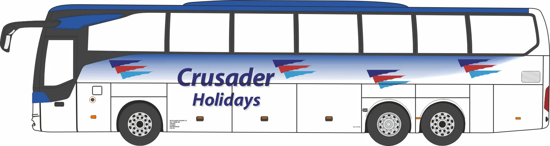 Mercedes Tourismo 3 Axle Crusader Holidays