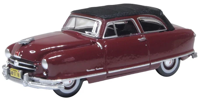 87NR50003 1950 Nash Rambler Custom Landau Convertible (Closed) Maroon