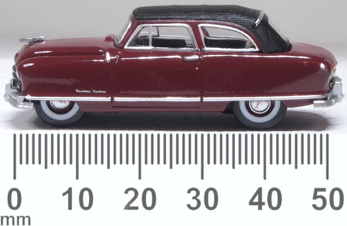 87NR50003 1950 Nash Rambler Custom Landau Convertible (Closed) Maroon - Image 4