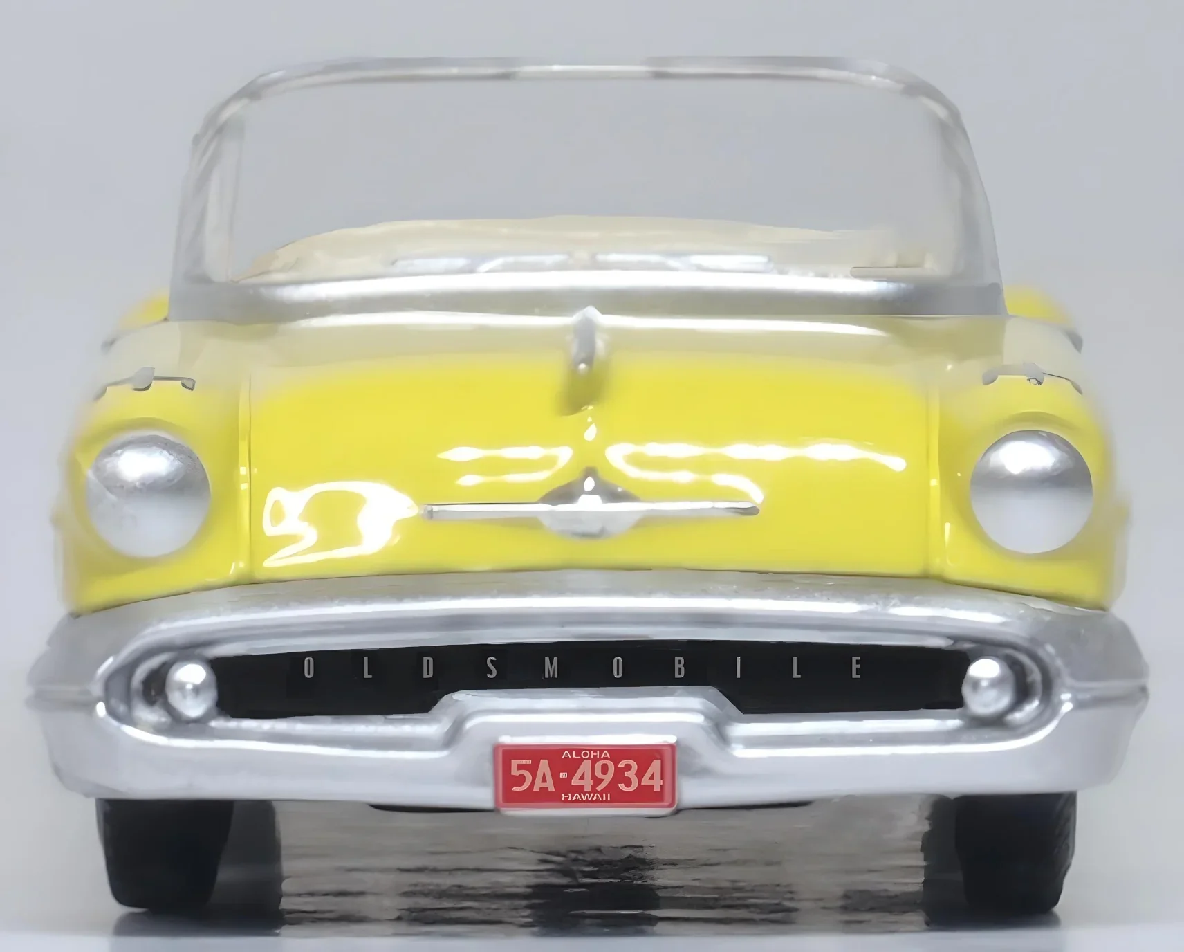 1957 Oldsmobile 88 Convertible Coronado Yellow Roof Down - Image 3