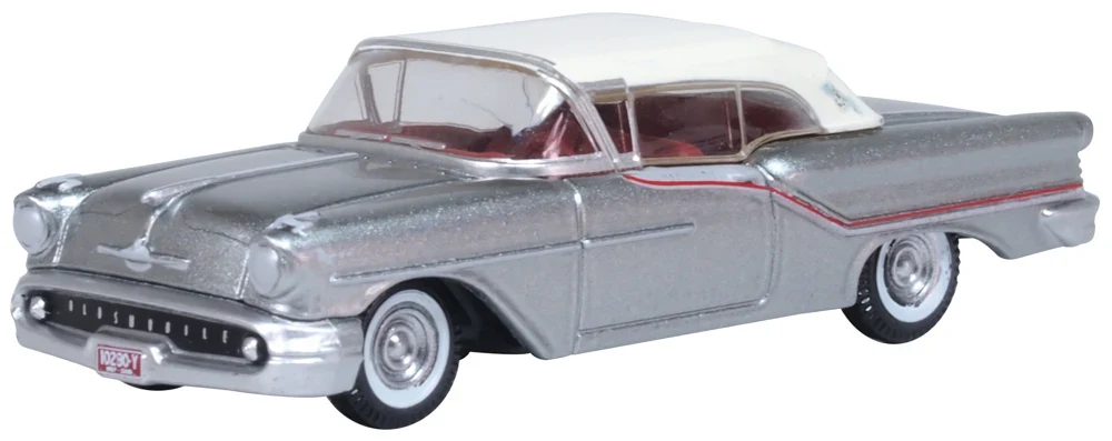 1957 Oldsmobile 88 Convertible (Closed) Gray/Red/White