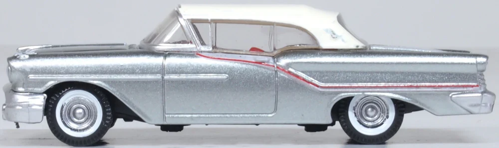 1957 Oldsmobile 88 Convertible (Closed) Gray/Red/White - Image 3