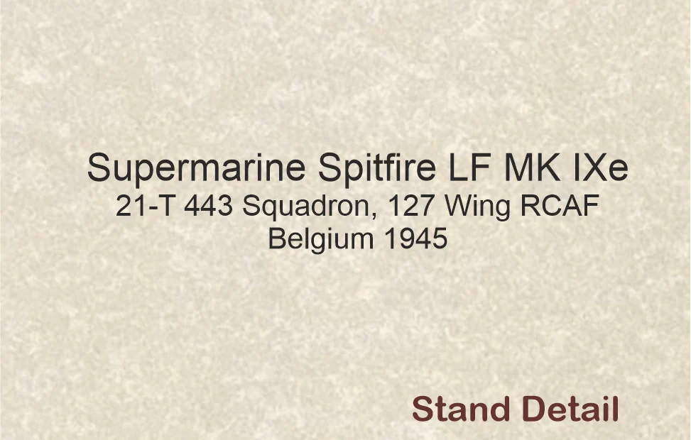 Supermarine Spitfire LF Mk.Ixe 21-T 443 Sqn 1945 Model Aircraft - Image 8