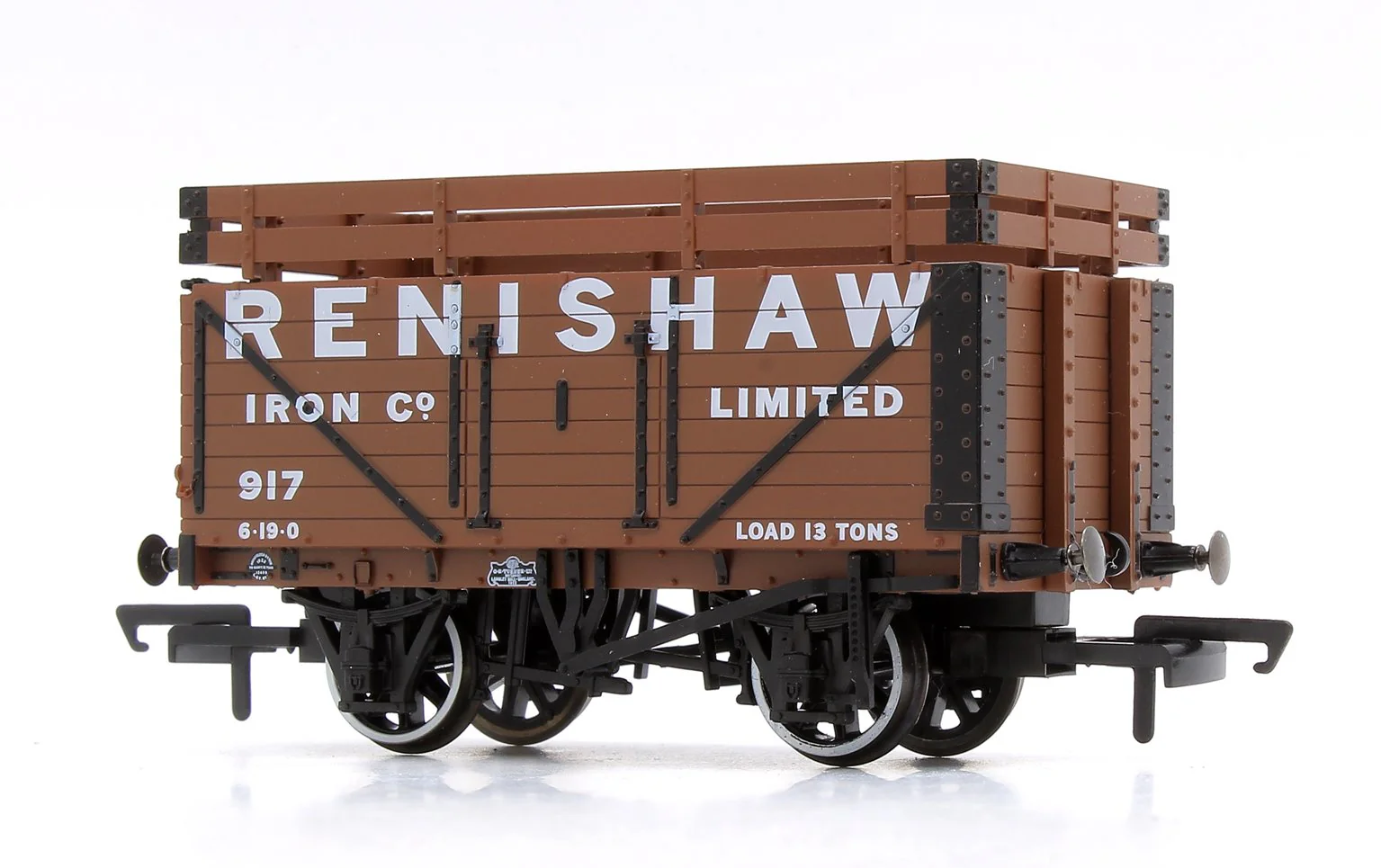 Pre-Owned 7 Plank Mineral Wagon - Renishaw Iron Co 917 (2 Coke Rails) No.917 - Image 2