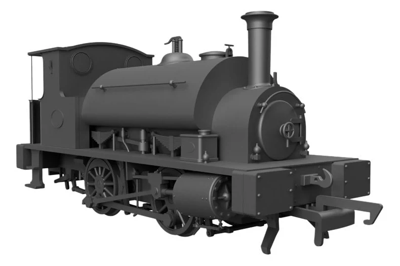 CR Class 264/611 BR Early Crest Plain Black 56035 Steam Locomotive - Image 3
