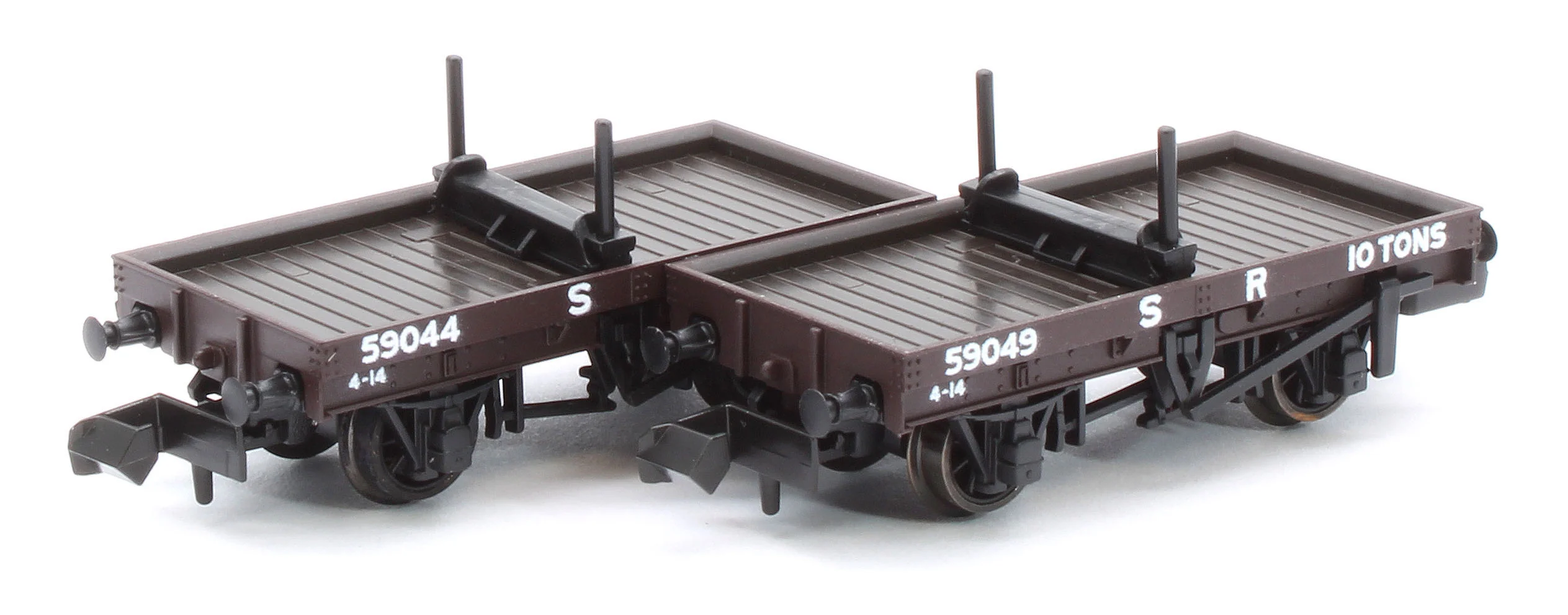 NR1152S 4 Wheel SR Bolster Wagon Twin Pack