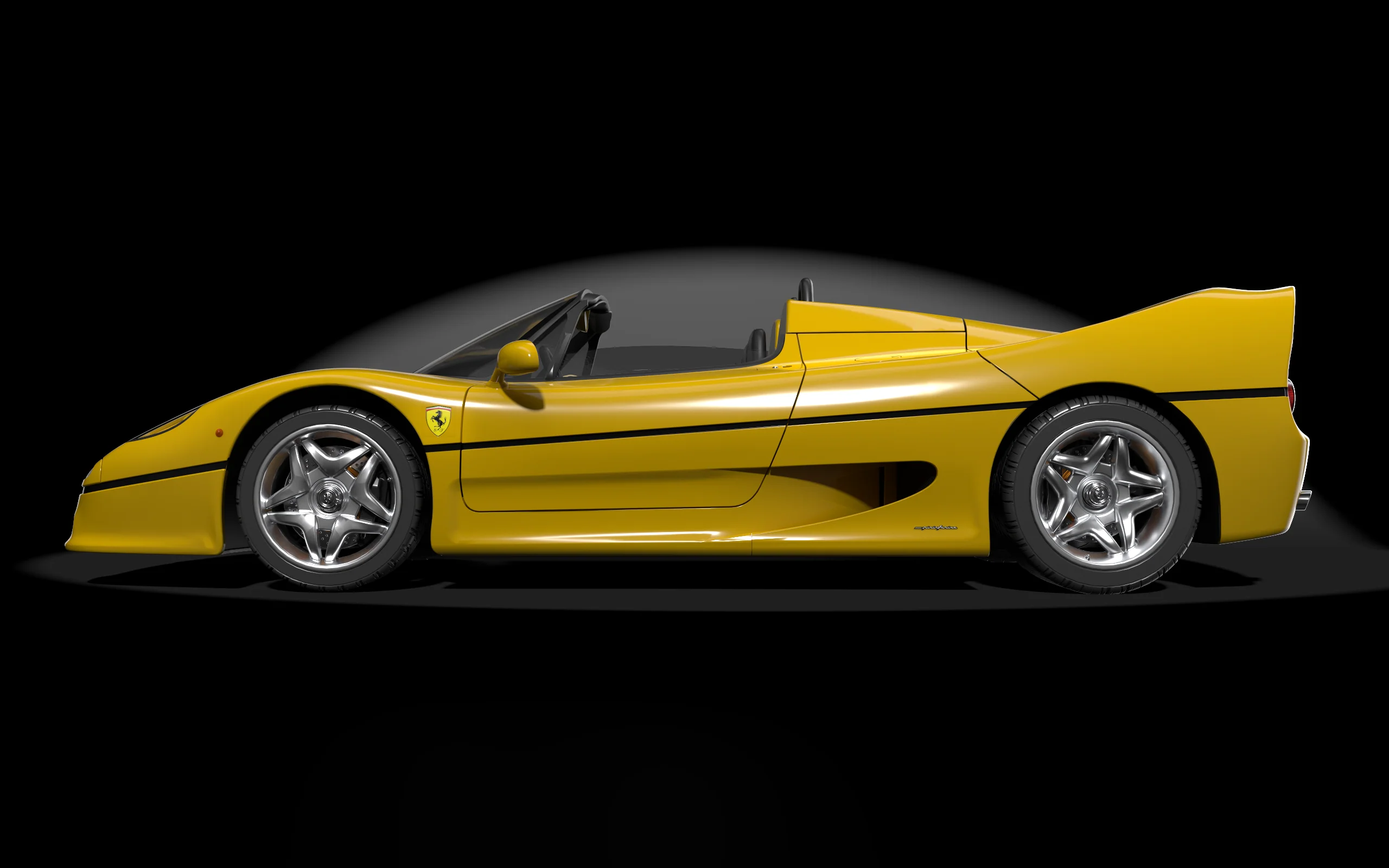 HK63 Ferrari F50- Giallo Modena - Image 3