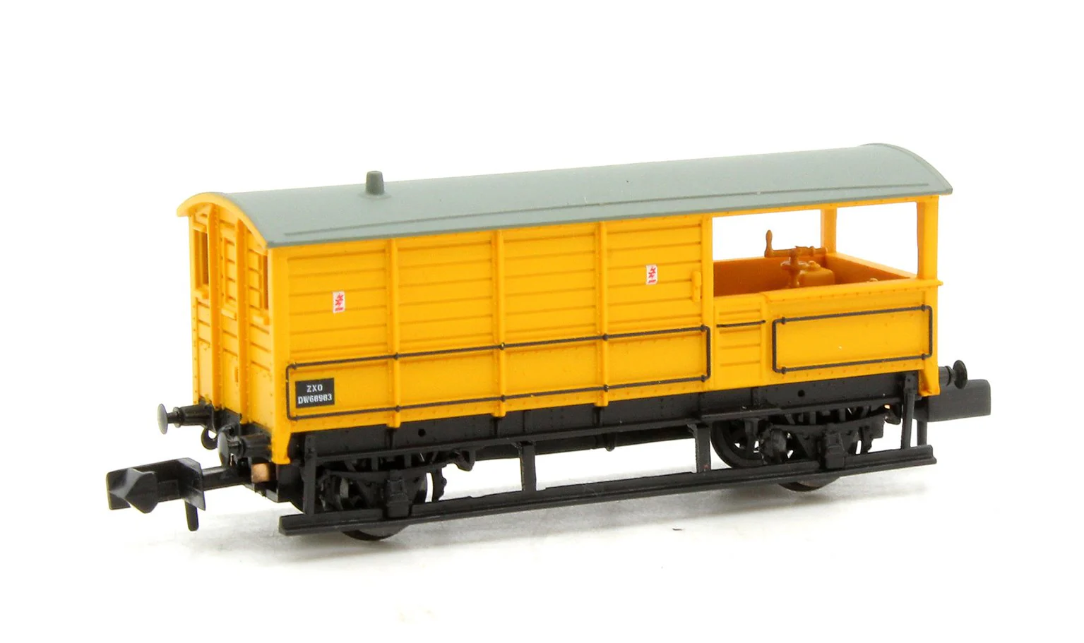 Pre-Owned 20 Ton Toad Brake Van BR Departmental Yellow No.68983