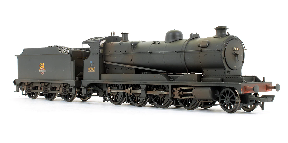 Pre-Owned 31-128 3000 Class Rod 3036 BR Black Early Emblem Steam Locomotive (Weathered) - Image 2