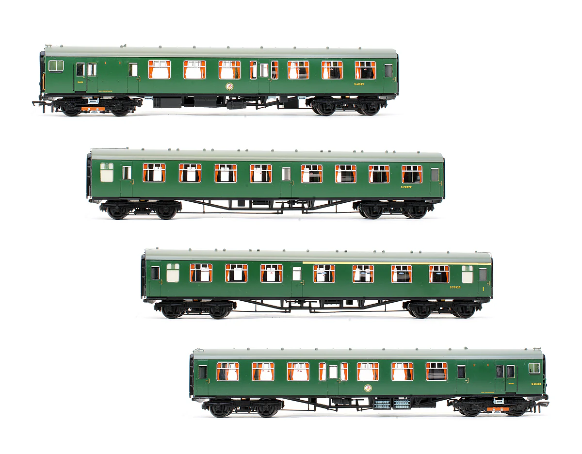 Pre-Owned 31-426A 4CEP EMU 7128 Late SR Multiple Unit Green With Yellow Warning Panels