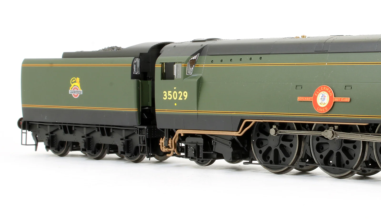 Pre-Owned R3649 BR Green 4-6-2 Merchant Navy (Original) 'Ellerman Lines' No.35029 Steam Locomotive - Image 3