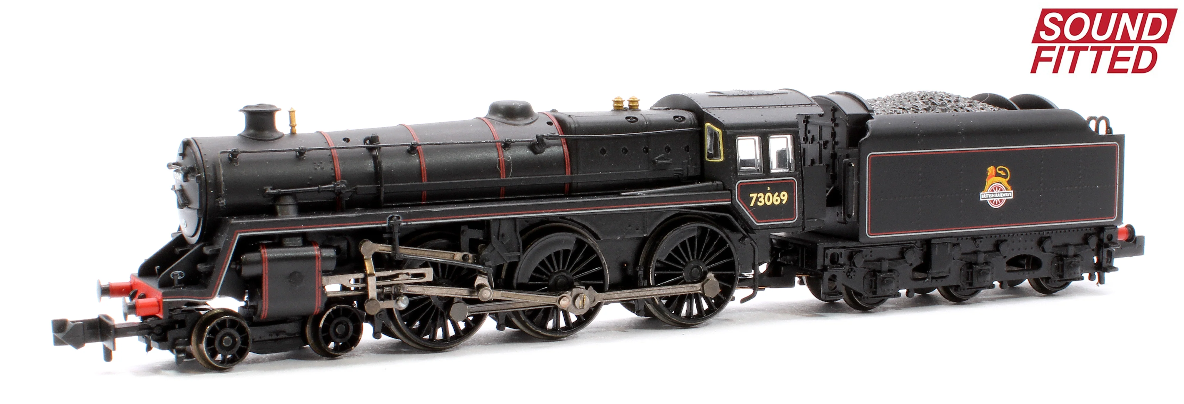 Pre-Owned 372-730ASF BR Standard 5MT with BR1C Tender 73069 BR Lined Black (Early Emblem) Steam Locomotive - Sound Fitted
